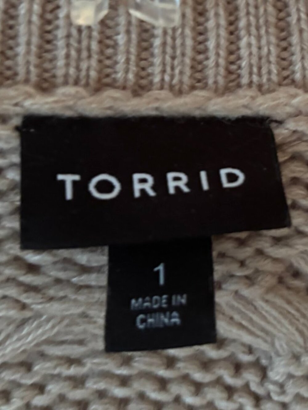 torrid Beige/Brown Chunky Knit Button-Down Cardigan - Picture 5 of 8